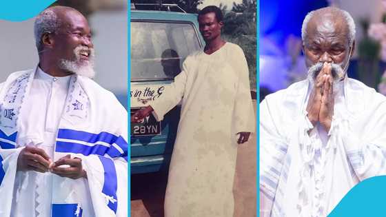 Adom Kyei-Duah's old photos of him struggling to grow his church pop up, GH reacts: "God did"