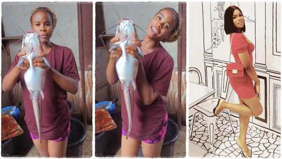 University student who started fish farm becomes successful, shows off big harvest