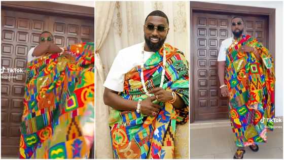 Kojo Jones: Ghanaian Millionaire Shows Off Rich Ghanaian Culture; Slays In Elegant Kente Cloth