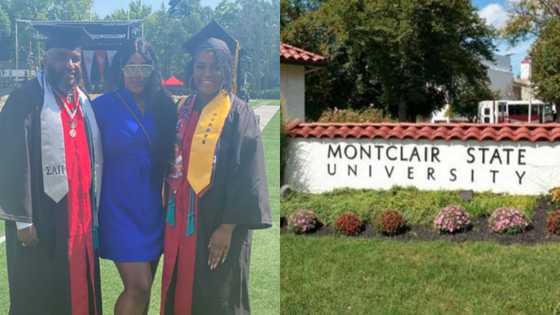 Joy as dad and daughter graduate with same degree from same university on same day; peeps react