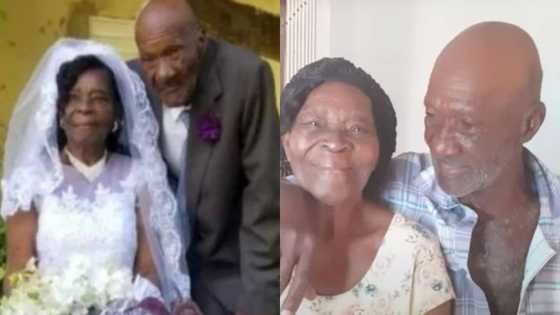 91-year-old woman weds 73-year-old boyfriend after dating for 10 years; beautiful photos drop