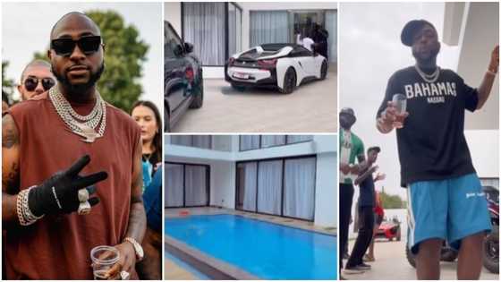 Davido And Crew Have A Good Time In Ghana; Chill In Luxury Apartment Filled With Stunning Cars