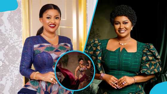 Nana Ama McBrown redefines beauty as she rocks 4 stylish gowns for her 49th birthday shoot