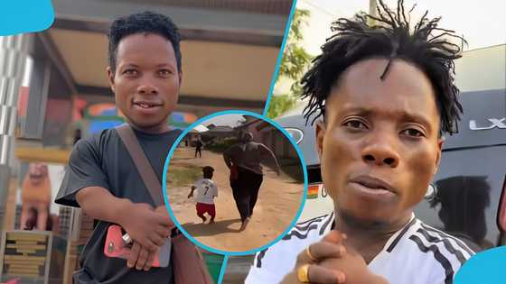 Small Pin: Popular TikTok star defeats plus-size man in 100m race, video evokes joy