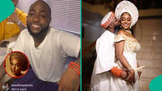 Davido laments about marrying Chioma, video goes viral: "E no easy to marry Igbo woman"