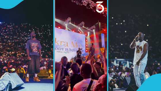 Sarkodie honours the late highlife legend Daddy Lumba with a heartfelt tribute at Rapperholic concert
