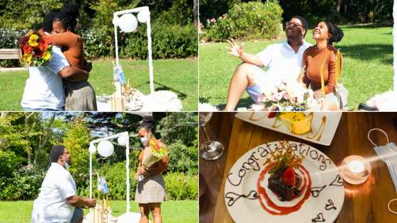 Big love: Beautiful photos drop as couple shares adorable engagement photos, wows many
