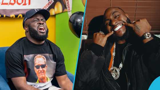 Kwadwo Sheldon and Davido on a video call trends, Nigerian singer says he is a fan of Ghanaian YouTuber