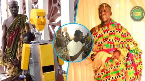 GH boy Kwame Acheampong builds humanoid robot that talks, receives a scholarship from Otumfuo