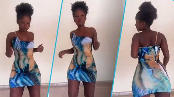 Pretty lady with slender physique shows off curvy look, video sparks reactions: "Ebi real face or filter"