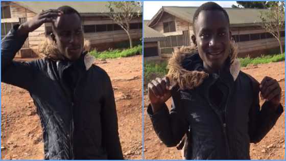 Man questions Ghanaian boy for wearing winter jacket during midday, video stirs reactions
