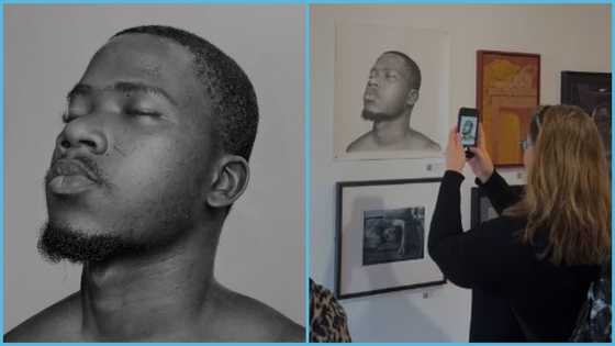 Ghanaian artist Nana Kweku Boateng wins prestigious prize in the UK: "6000+ entries, mine was selected"