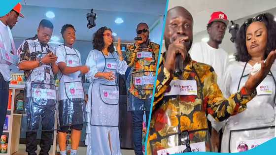 Nana Ama McBrown mesmerised by Dr Likee and his boys as they perform on her show