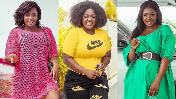 Gold nkoaaa - Tracey Boakye boasts as she shows off the plush bedroom in her new mansion in latest video