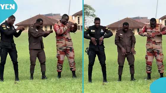 Prison Officer, Policeman, Fire Officer Battle Each Other On the Dancefloor to Medikal's Shoulder