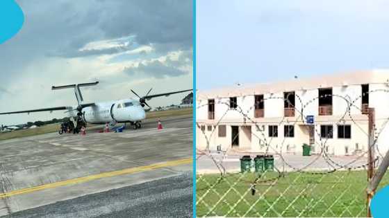 Accra to Wa flight: Ghanaian lady goes viral after showing inside Wa airport