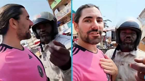 Ghanaian okada rider confronts American tourist for filming him: "You can't do this"