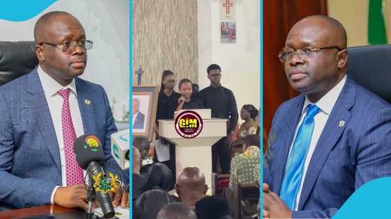 Omane Boamah's children read tribute with teary voice: "You were more than a father"