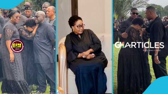 Lordina Mahama: Ghana's First Lady Sorrowfully Pays Respects to GAF Helicopter Crash Victims