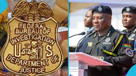 Why the IGP Yohuno wore an FBI Badge during an event in Accra