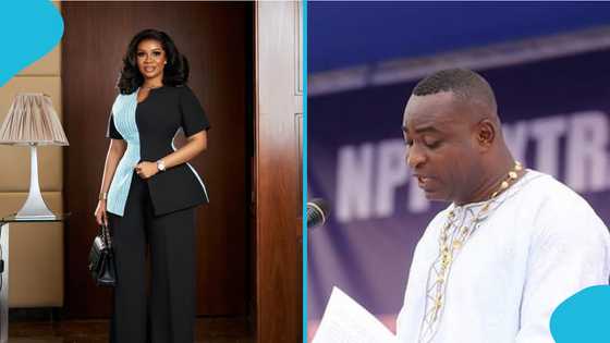 Serwaa Amihere claps back at man over serious allegation linking her to Wontumi, fans react