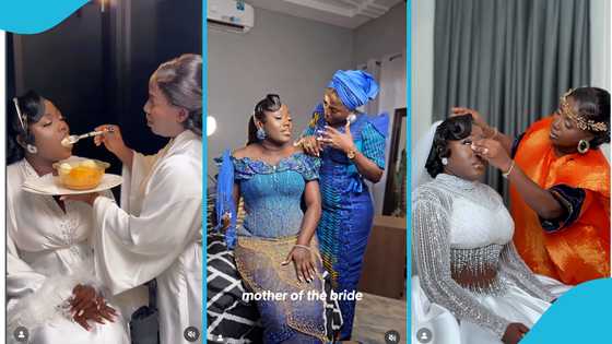 Diana Hamilton’s 'daughter' breaks down in tears as gospel star prays for her at her wedding
