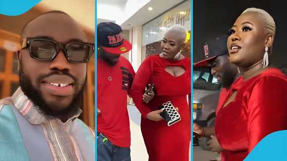 Val's Day: TikToker Quecy Official and girlfriend Akosua Diqson step out in matching outfits, Ghanaians react