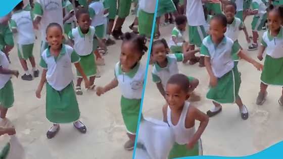 GenZ teacher leads school kids to dance Aportii: "They'll never miss school"