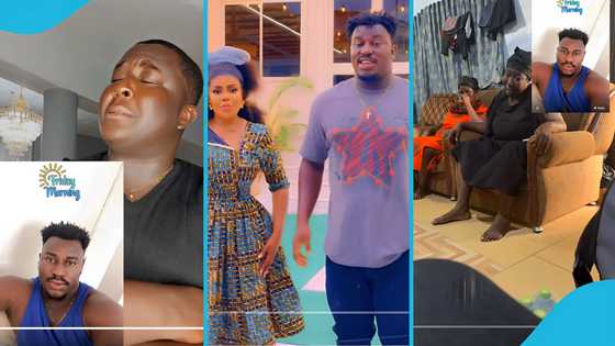 Tears flow as Oheneba Jude visits Aba Dope's ex-employee Chef Ezzy's family to console them after his death