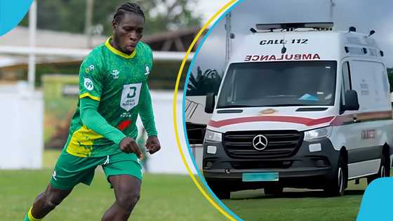Scary scenes as 21-year-old footballer collapses during Ghana League match