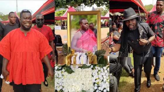Sad photos and videos drop as musicians and other celebs 'abandon' Kofi B's funeral