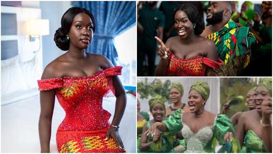 Ghanaian makeup artist and bridesmaids take over the internet with their unique corseted dress styles