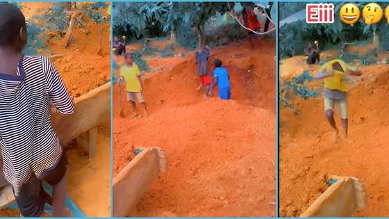 Illegal mining: School kids on vacation engaging in galamsey, video amazes many: “Them start early”