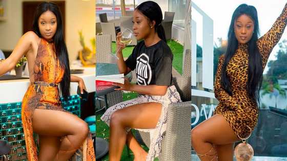 Efia Odo drops new photo wearing only metal pant; fans react