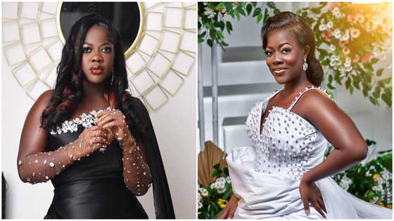 Asantewaa marks 29th birthday rocking a black gown; Tracey Boakye, Akuapem Poloo and others celebrate her