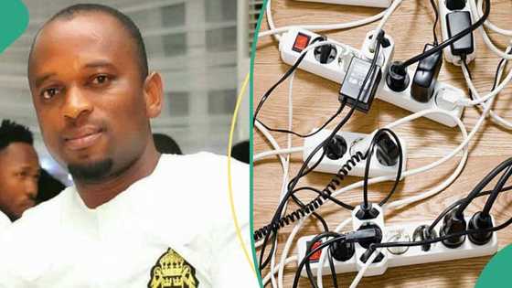 Man who created free charging space for neighbours regrets as lady plugs heavy machines to it