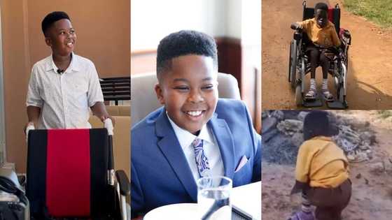 10-year-old Ghanaian author donates wheelchair to P6 pupil who crawls 4 hours to school