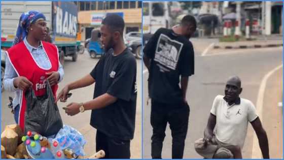 University student gives to needy people on the street after writing last paper: "This makes me happy"