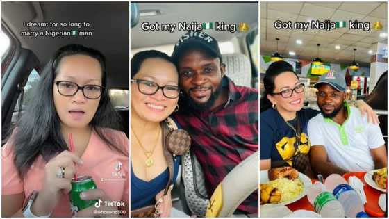 Foreign lady who always dreamt of falling in love with African man finally marries one