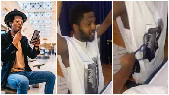 Man captured in video kneeling with his hands raised as punished by wife for eating outside