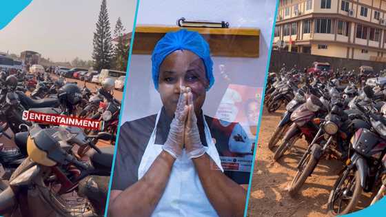 Chef Faila's cook-a-thon: Support grows as 100s of motorbikes park outside the Modern City Hotel, video