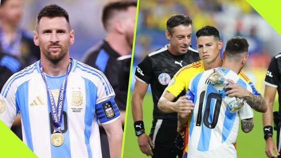 Lionel Messi: Footage shows injured Argentina star consoling Colombia players