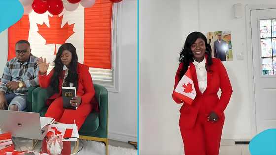 Ghanaian lady relocates to Canada, rejoices after gaining citizenship, video evokes joy