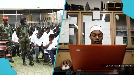 Security service applicants cry over inability to complete aptitude test, blame dumsor, peeps react