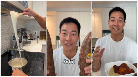 You just made starch not fufu: Chinese man, Danny Grubs creates massive stir among Africans after attempting to prepare Fufu in a blender