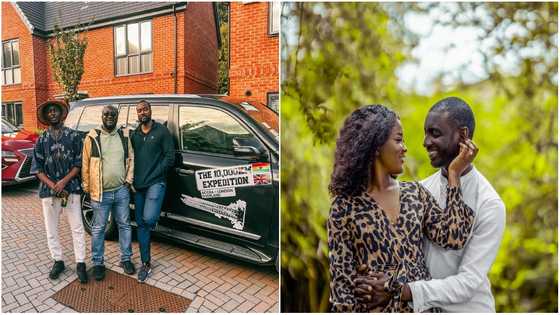 Accra to London: Wanderlust member Ed Cyprian's wife, Ama Ayirebi, and daughter applaud him for the travel