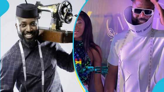 EMY Awards: Elikem Kumordzie rocks funnel-top shirt to MOTY party, peeps react to video