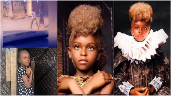 Girl with brown hair & eyes found on the street becomes model, photos of her transformation emerge