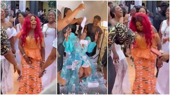 Afia Schwar shakes dance floor at Tracey Boakye's gorgeous wedding; video surfaces