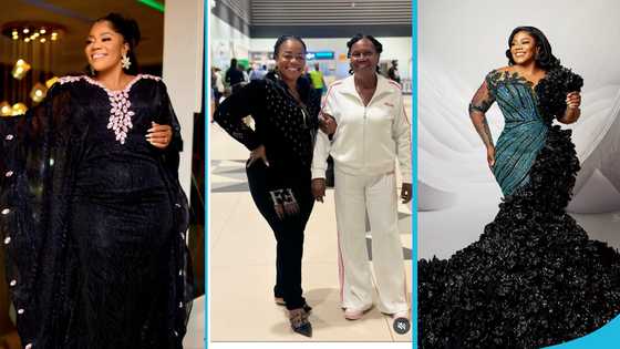 Piesie Esther flaunts her mom for the first time as they travel to the UK for her 70th birthday celebration